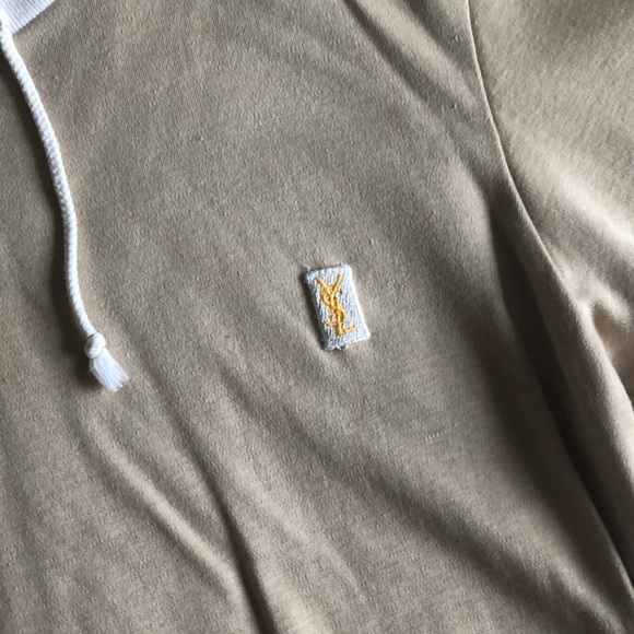 vintage [ysl] tan ringer T-shirt - Picture 6 of 7